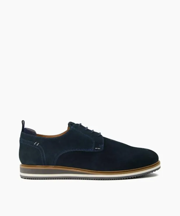 Dune London Casual Shoes Men Wedge Sole Lace Up Shoes Blue
