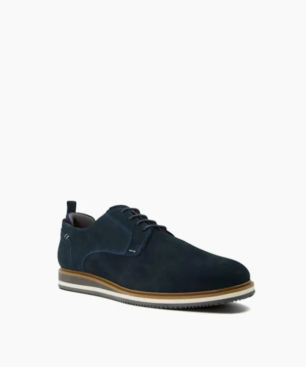 Dune London Casual Shoes Men Wedge Sole Lace Up Shoes Blue