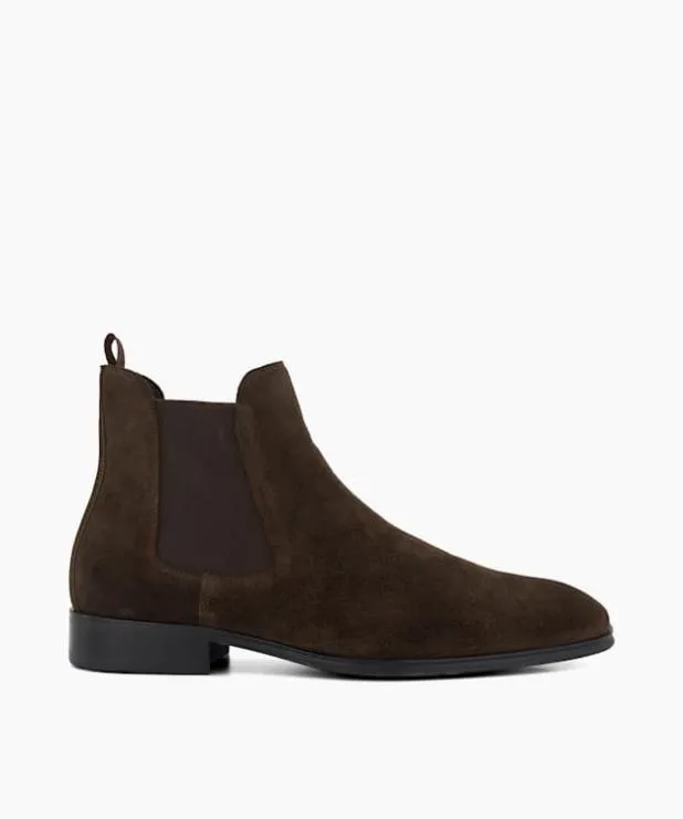 Dune London Chelsea Boots Men Suede Chelsea Boots Brown Suede