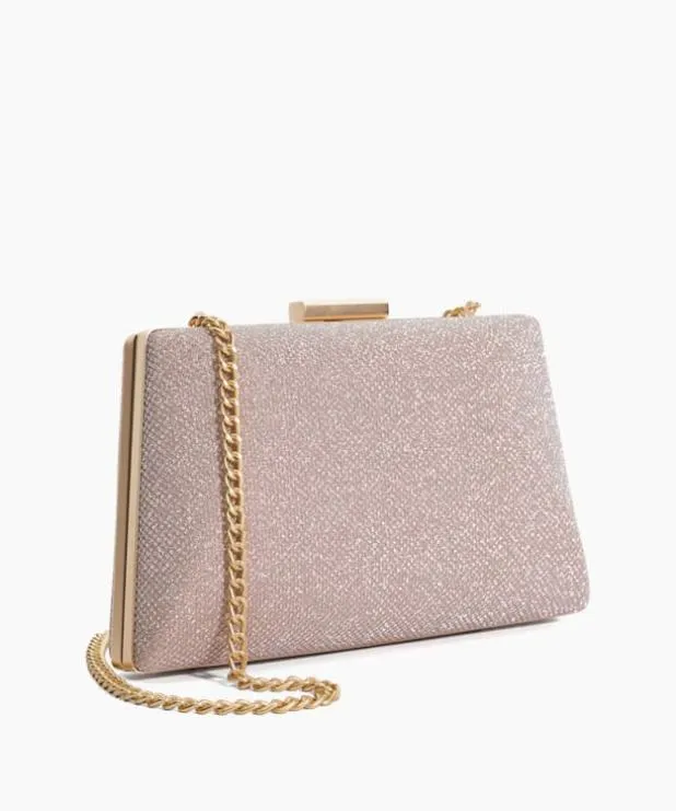 Dune London Clutch Bags Women Metallic Box Clutch Bag Metallic
