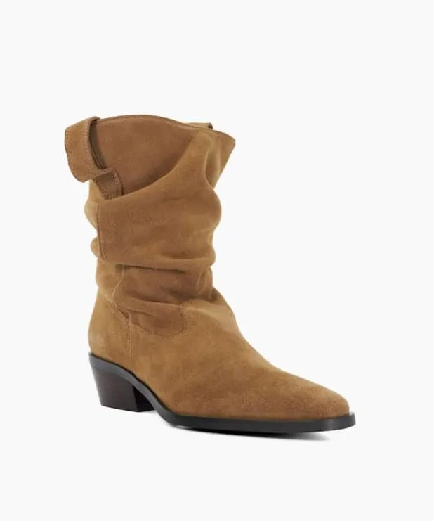 Dune London Flat Boots Women Relaxed Western Boots Neutral