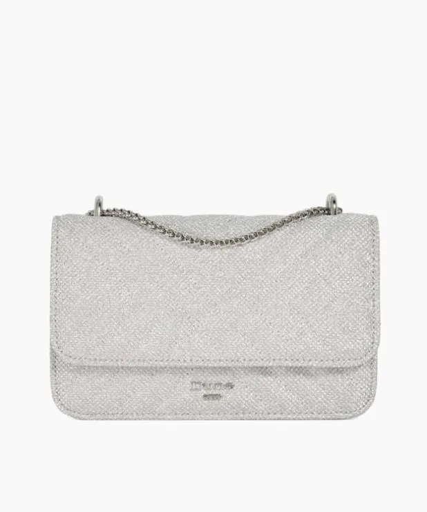 Dune London Handbags Women Quilted Chain Handle Shoulder Bag Metallic