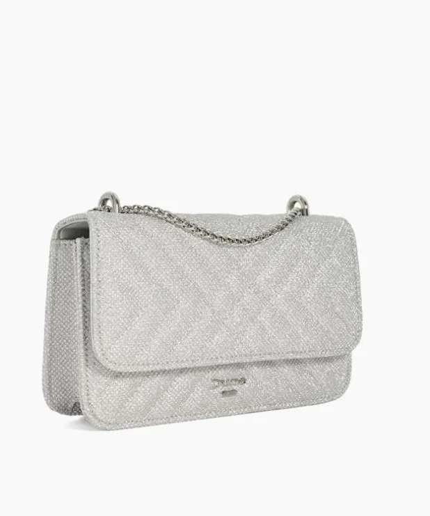 Dune London Handbags Women Quilted Chain Handle Shoulder Bag Metallic