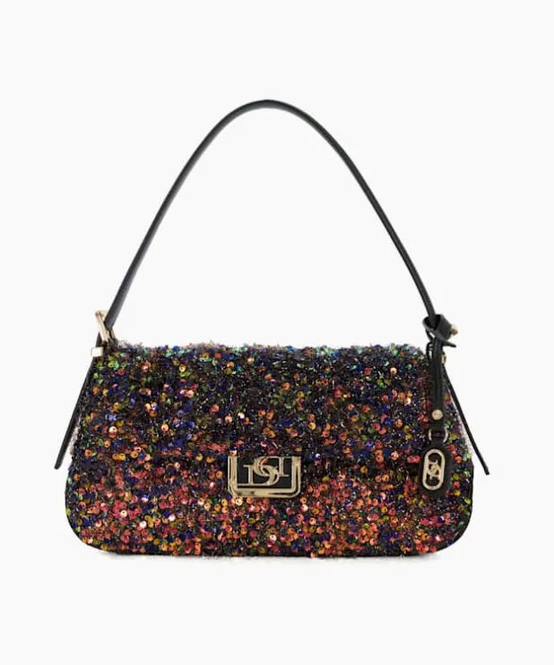 Dune London Handbags Women Textured Sequin Shoulder Bag Multi Sequins