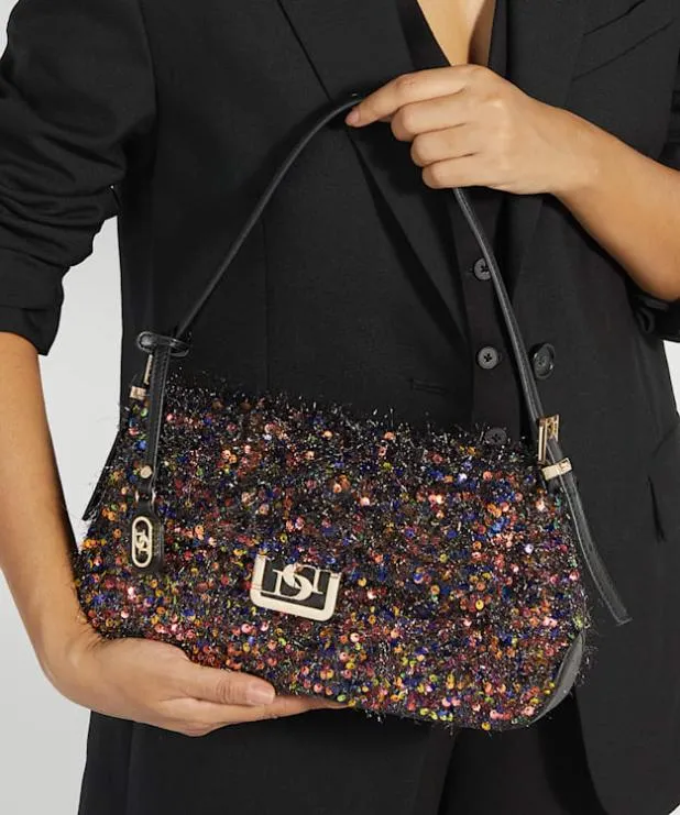 Dune London Handbags Women Textured Sequin Shoulder Bag Multi Sequins