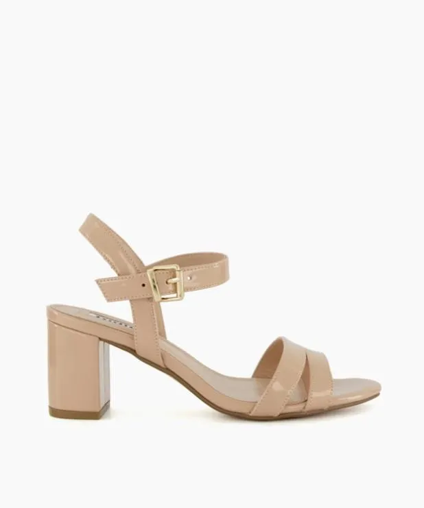 Dune London Heeled Sandals Women WideFit BlockHeel Sandals Neutral