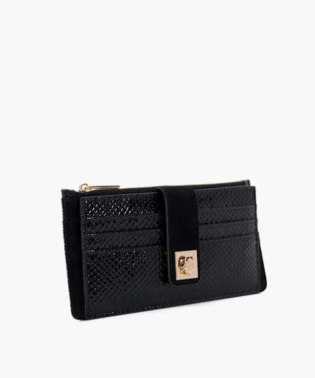 Dune London Purses Women Turn Lock CrocEffect Purse Black
