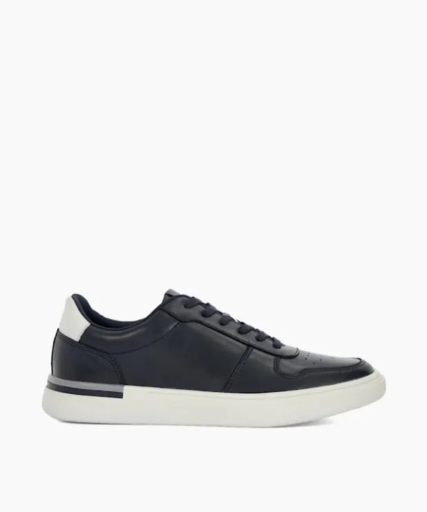 Dune London Trainers Men Lace Up Cupsole Trainers Blue