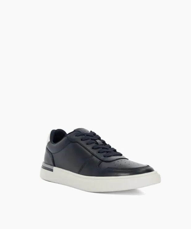 Dune London Trainers Men Lace Up Cupsole Trainers Blue