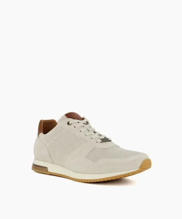 Dune London Trainers Men LaceUp Runner Trainers White