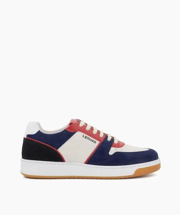 Dune London Trainers Men Suede Recycled LaceUp Trainers Blue Suede
