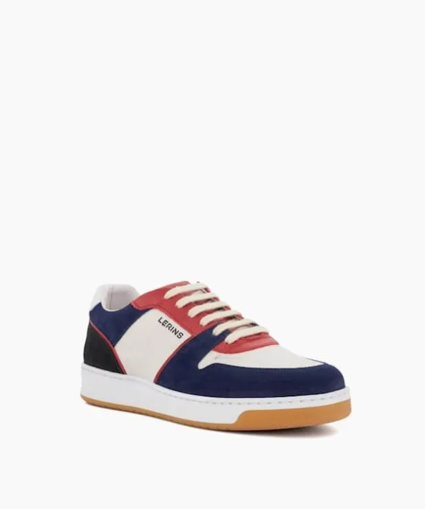 Dune London Trainers Men Suede Recycled LaceUp Trainers Blue Suede