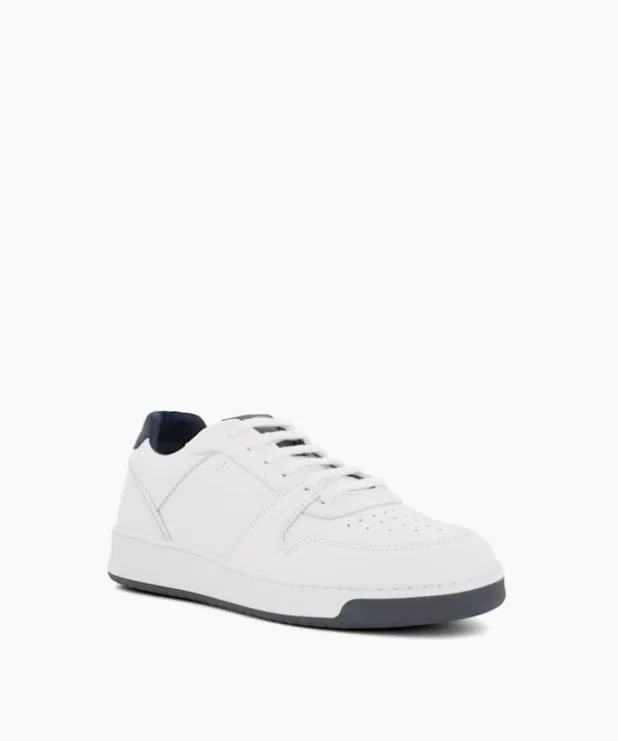 Dune London Trainers Men Sustainable Leather LaceUp Trainers White Leather