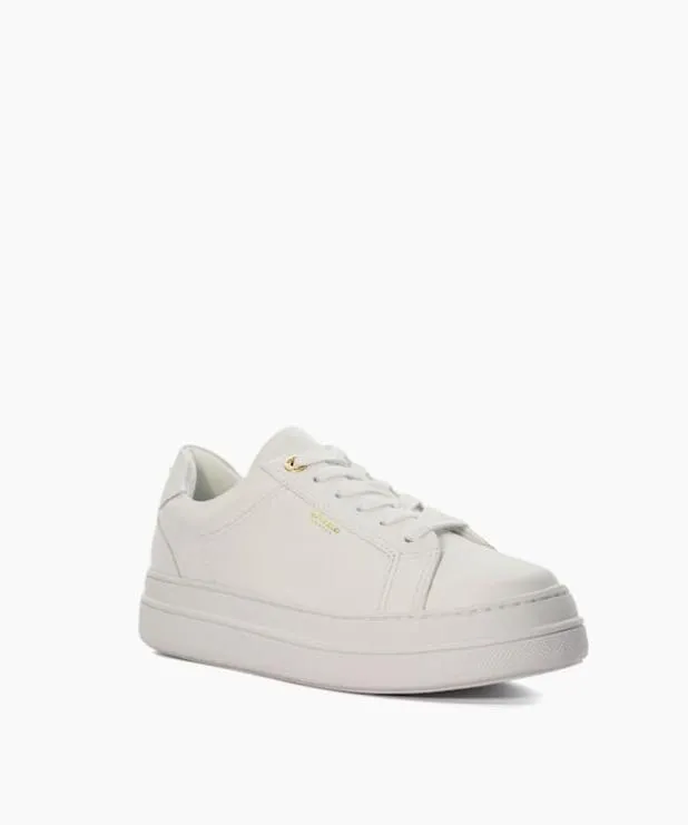 Dune London Trainers Women Branded Chunky Cup Sole Trainers White