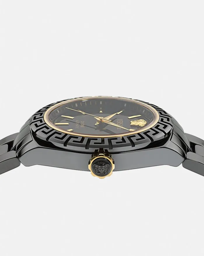 DV One Automatic Watch Black Women Versace Watches