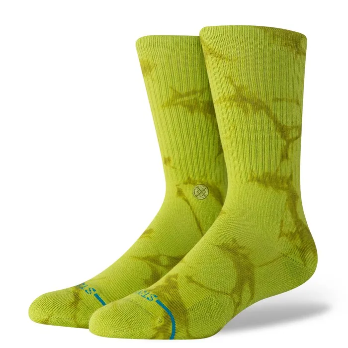 Dye Crew Socks Icon Dye 8211 Green MenWomen Stance Crew