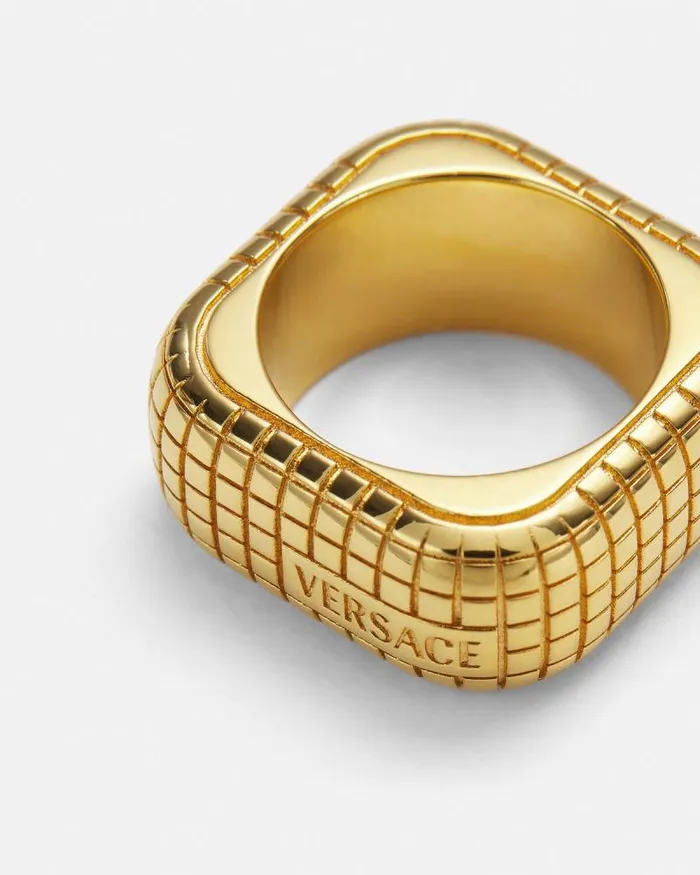 Dylos Ring Light Gold WomenMen Versace Rings
