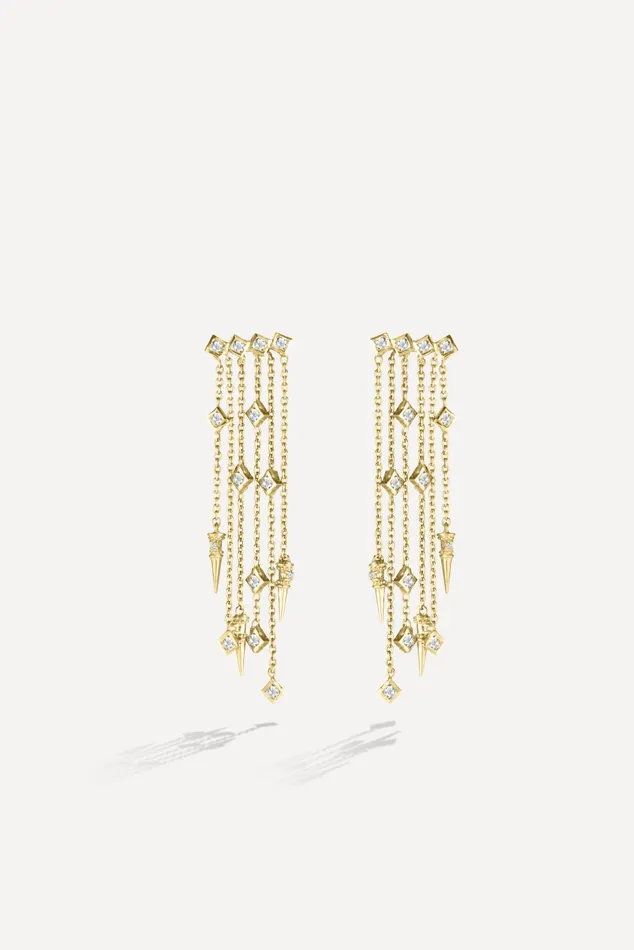 Earrings Keith Gold Women Baandsh Jewelry