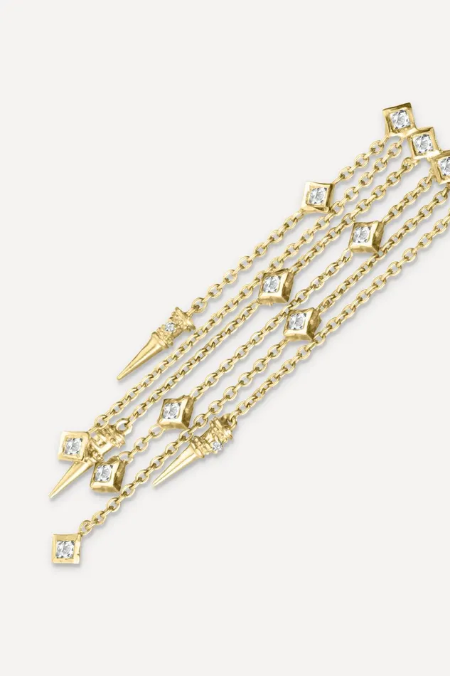 Earrings Keith Gold Women Baandsh Jewelry