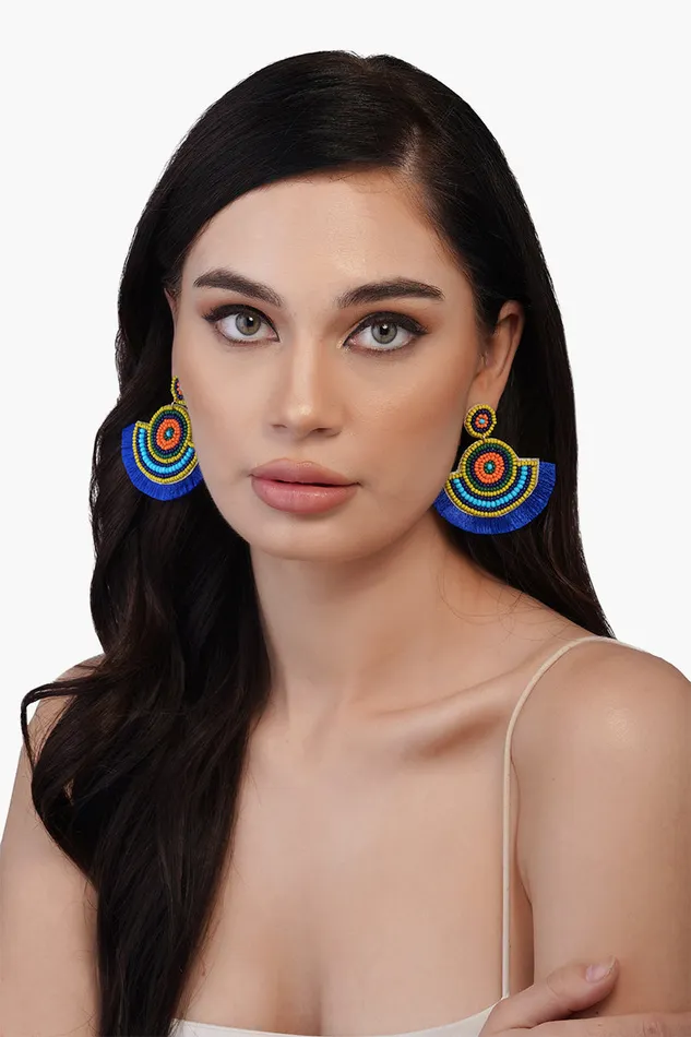 Earrings Women Cool Camo Hand Embellished Earrings America and Beyond