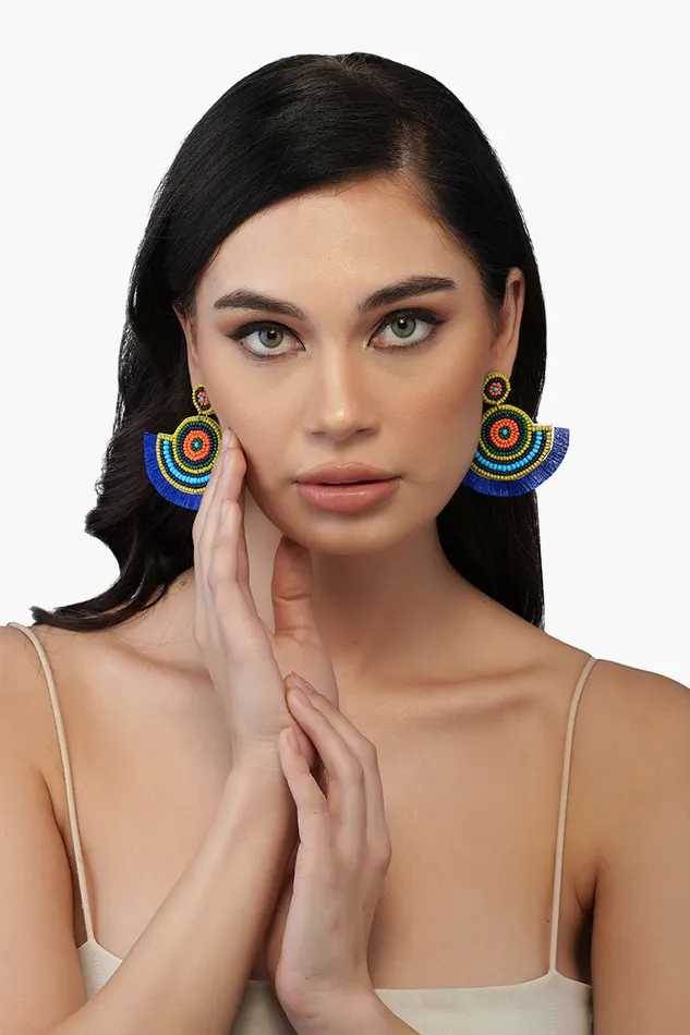 Earrings Women Cool Camo Hand Embellished Earrings America and Beyond