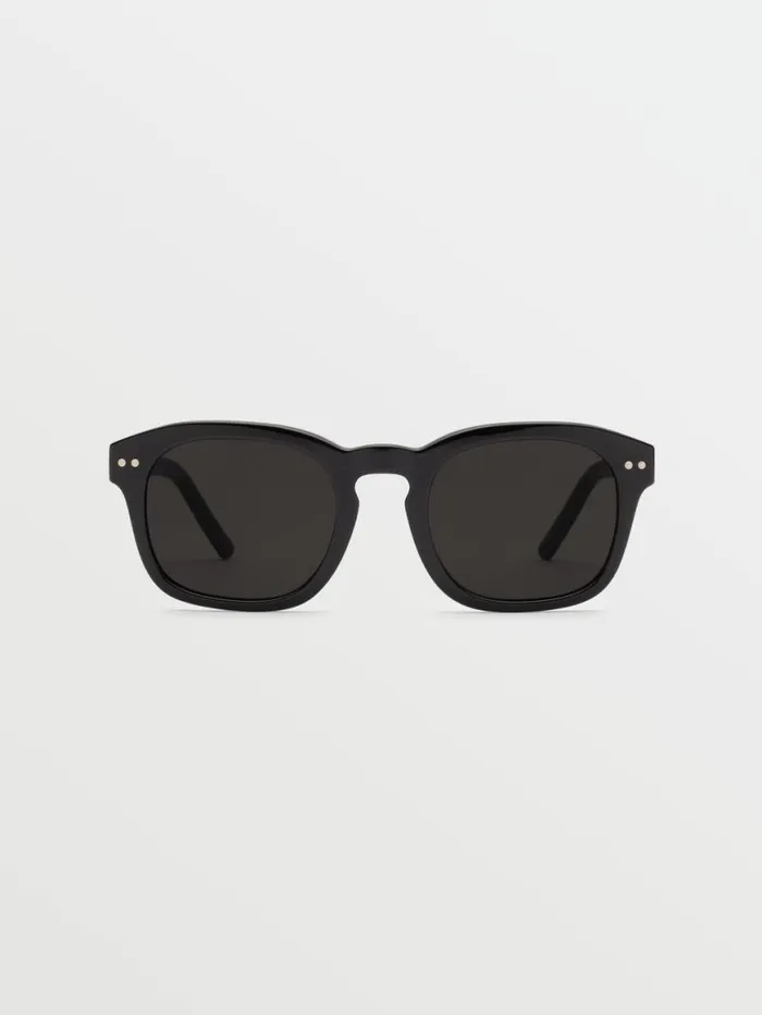 Earth Tripper Sunglasses 8211 Gloss BlackGray MensWomens Volcom Sunglasses