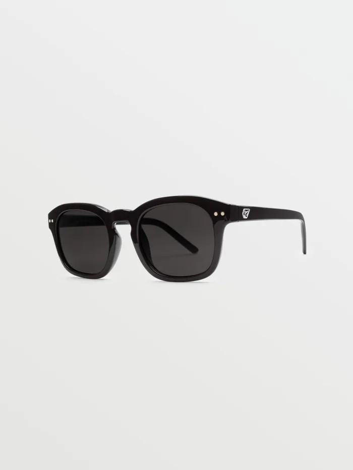 Earth Tripper Sunglasses 8211 Gloss BlackGray MensWomens Volcom Sunglasses