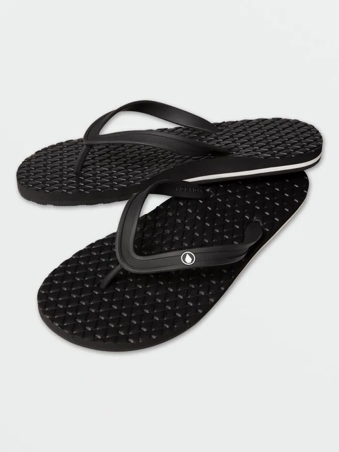 Eco Concourse Sandals 8211 Black Mens Volcom Sandals