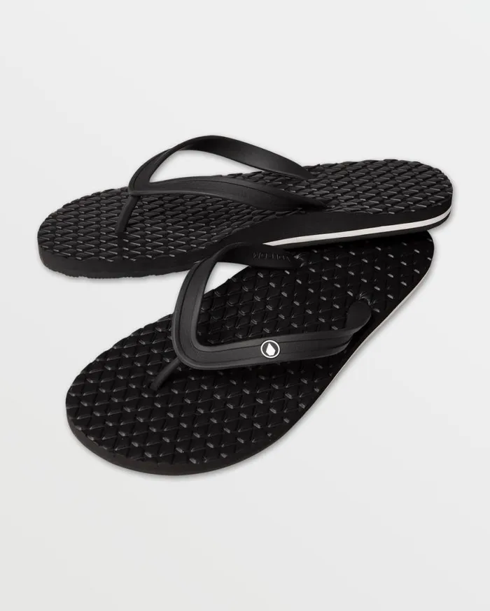 Eco Concourse Sandals 8211 Black Mens Volcom Sandals