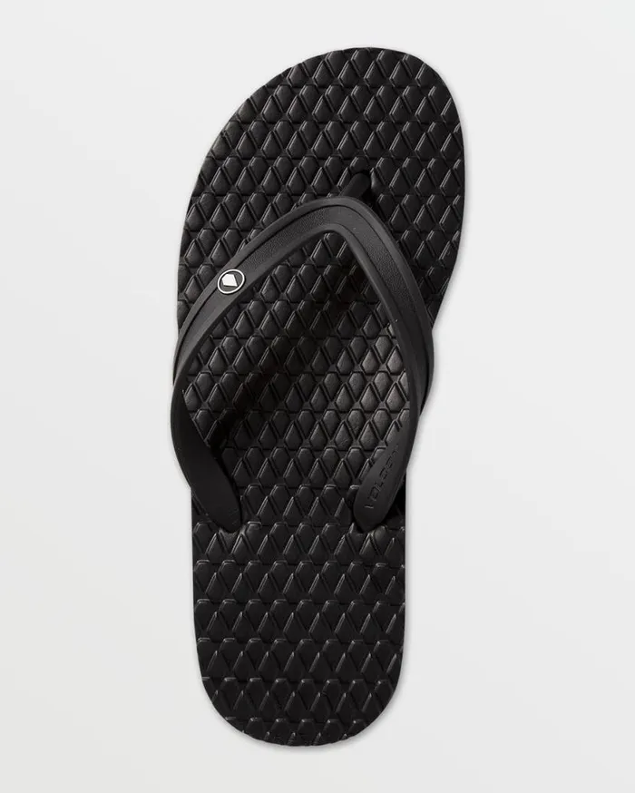 Eco Concourse Sandals 8211 Black Mens Volcom Sandals