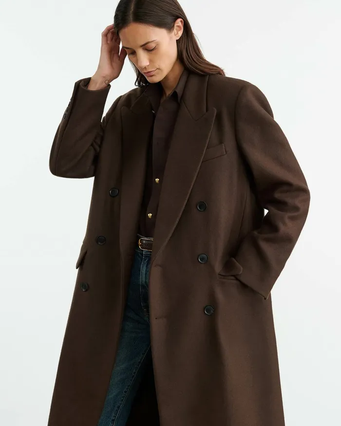 EDMONT COAT Cocoa Women Nili Lotan Coats and Outerwear