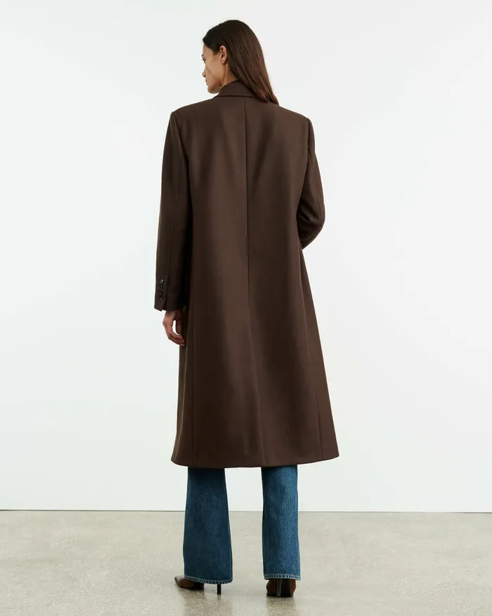 EDMONT COAT Cocoa Women Nili Lotan Coats and Outerwear