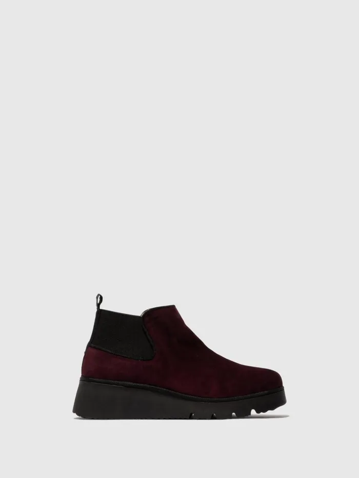 Elasticated Ankle Boots PADA403FLY KID SUEDE WINE Women Fly London Ankle Boots Elasticated Ankle Boots PADA403FLY KID SUEDE WINE Women Fly London Ankle Boots