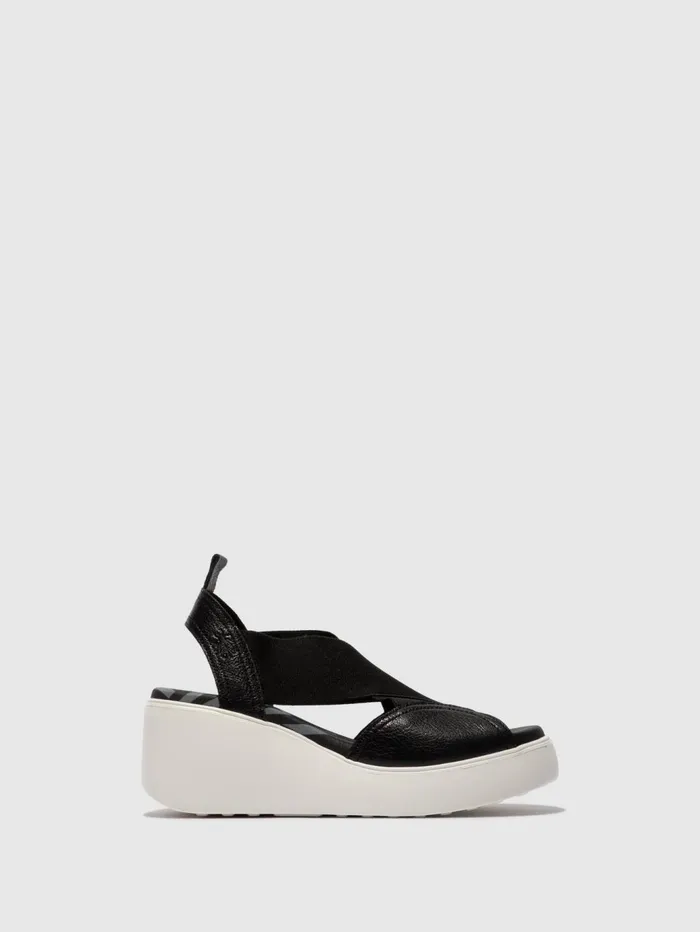 Elasticated Sandals DAIF216FLY BLACK Women Fly London Sandals
