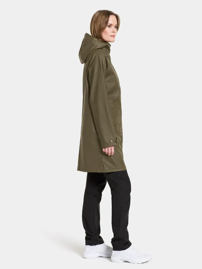 Elly Parka Galon Fog Green Women Didriksons Spring Jackets