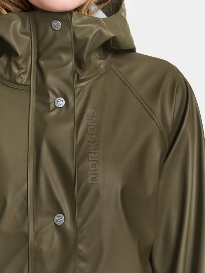 Elly Parka Galon Fog Green Women Didriksons Spring Jackets