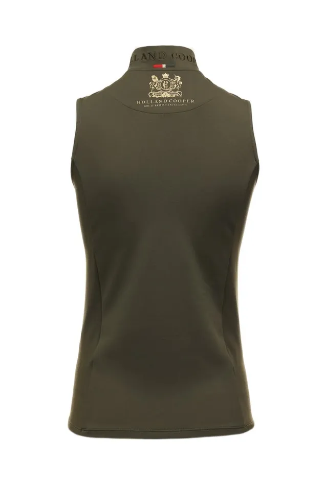 Equestrian Base Layers Holland Cooper Elite Sleeveless Base Layer Olive