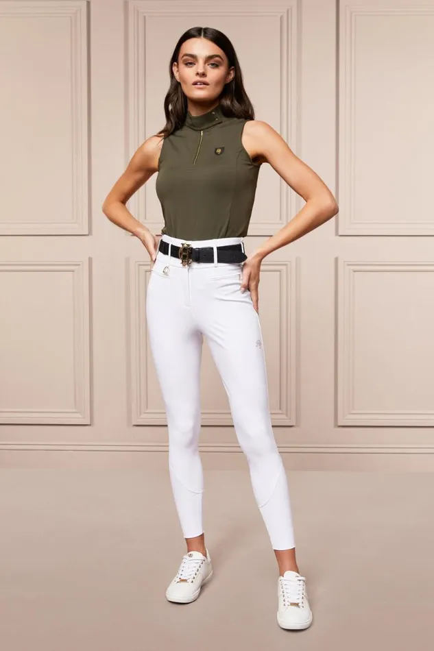 Equestrian Base Layers Holland Cooper Elite Sleeveless Base Layer Olive