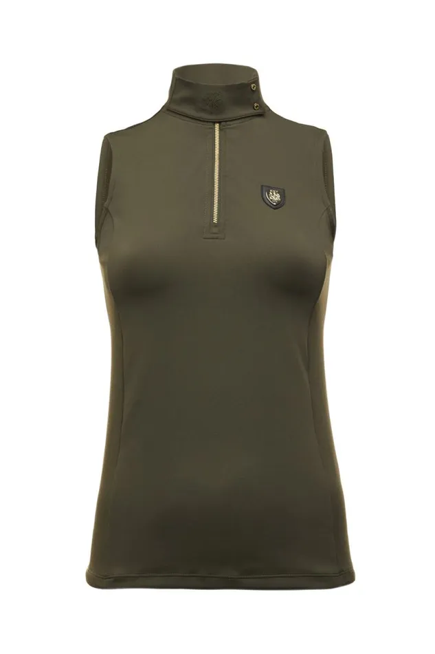 Equestrian Base Layers Holland Cooper Elite Sleeveless Base Layer Olive