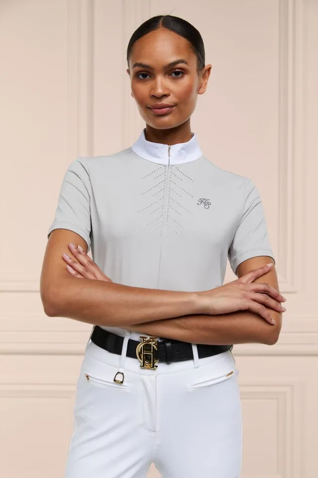 Equestrian Base Layers Holland Cooper Windsor Short Sleeve Base Layer Pebble