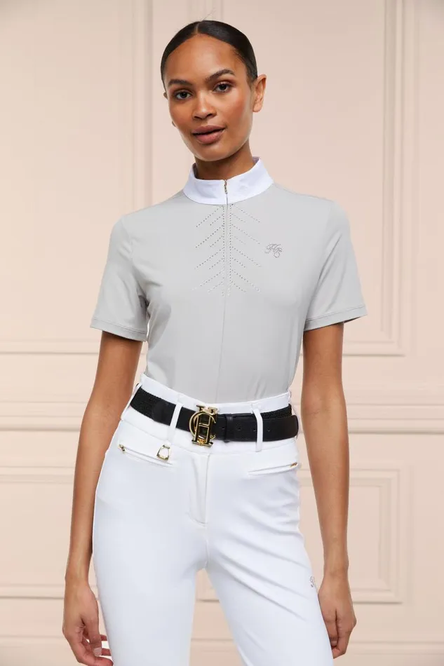 Equestrian Base Layers Holland Cooper Windsor Short Sleeve Base Layer Pebble Equestrian Base Layers Holland Cooper Windsor Short Sleeve Base Layer Pebble