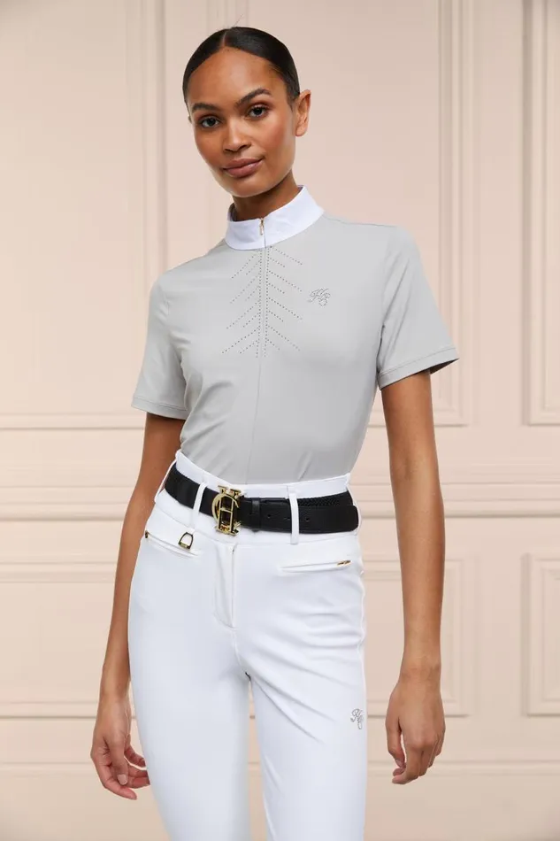 Equestrian Base Layers Holland Cooper Windsor Short Sleeve Base Layer Pebble Equestrian Base Layers Holland Cooper Windsor Short Sleeve Base Layer Pebble