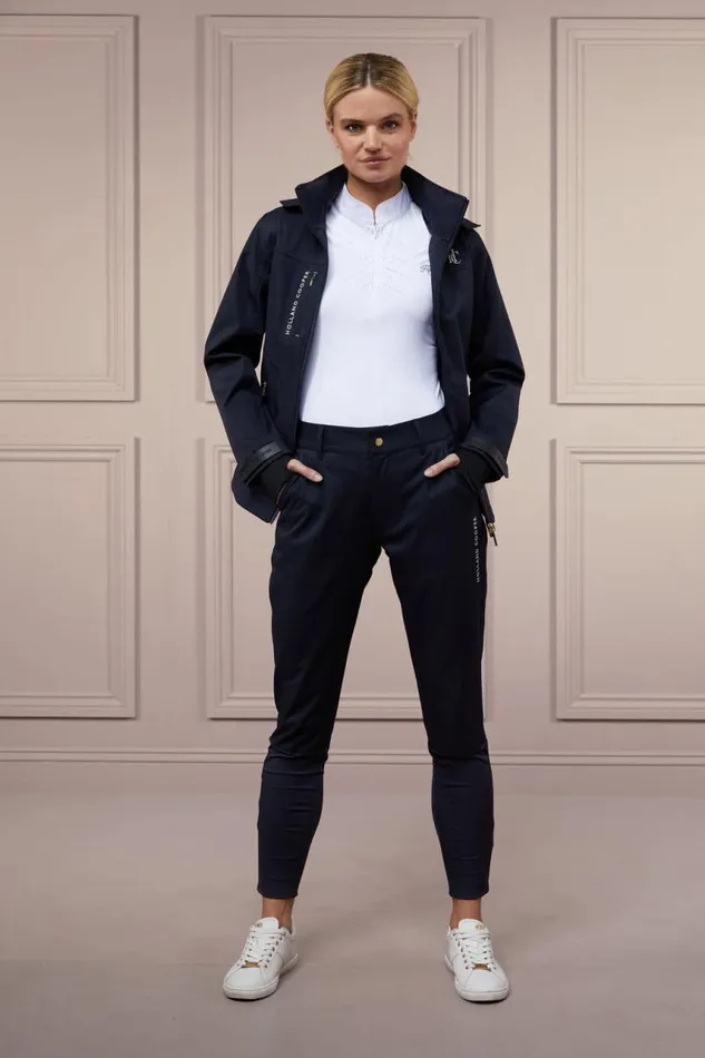 Equestrian Waterproof Trousers Holland Cooper Riding Shell Trousers Ink Navy