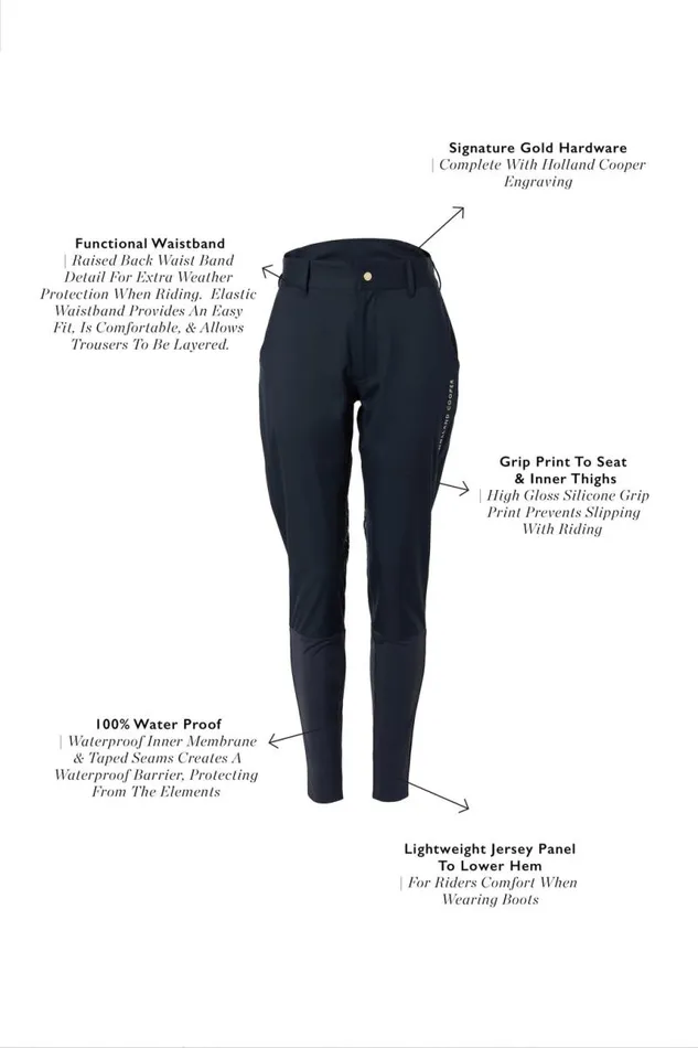 Equestrian Waterproof Trousers Holland Cooper Riding Shell Trousers Ink Navy Equestrian Waterproof Trousers Holland Cooper Riding Shell Trousers Ink Navy
