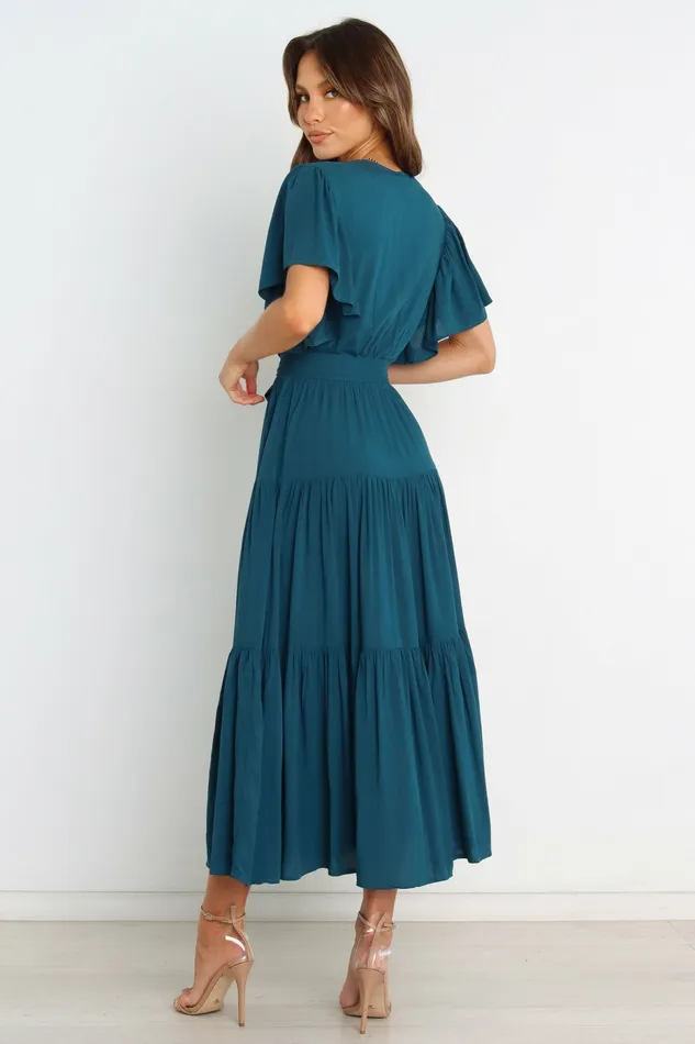 Event Dresses Barker Dress Teal Petal and Pup Women
