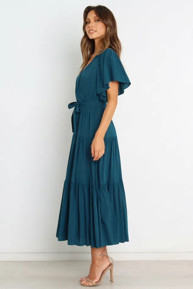 Event Dresses Barker Dress Teal Petal and Pup Women