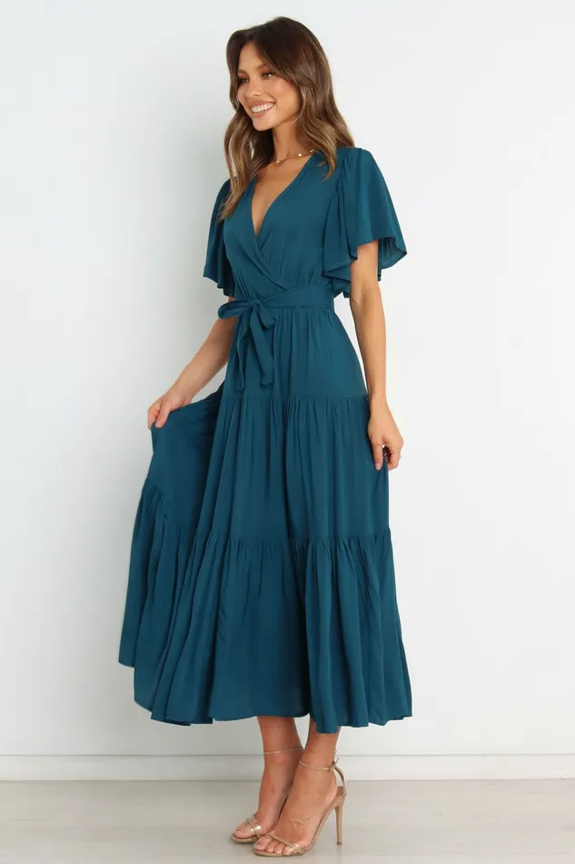 Event Dresses Barker Dress Teal Petal and Pup Women