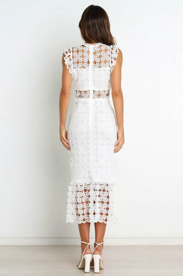 Fall Dresses Women Petal and Pup Lauren Dress White