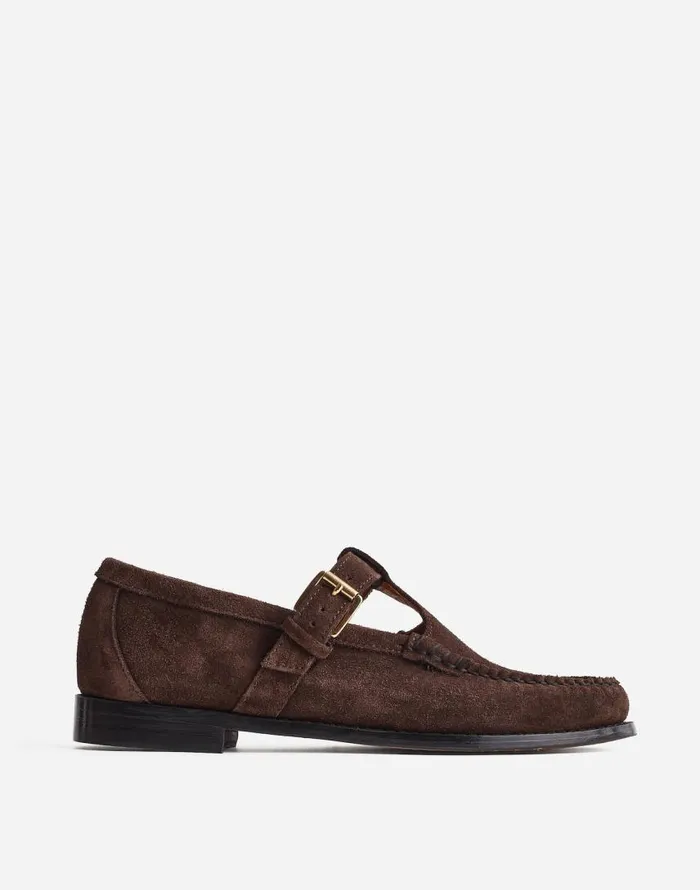 Flats and Loafers Women Madewell GHBASS Mary Jane Weejuns Loafers Brown