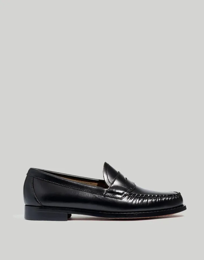 Flats and Loafers Women Madewell GHBASS Whitney Weejuns Penny Loafers Black